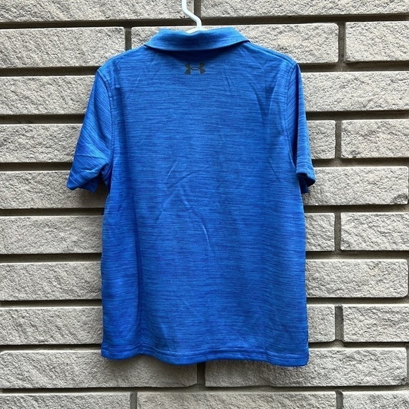 Under Armour Blue Performance Polo Shirt YXS (7) - Picture 6 of 8